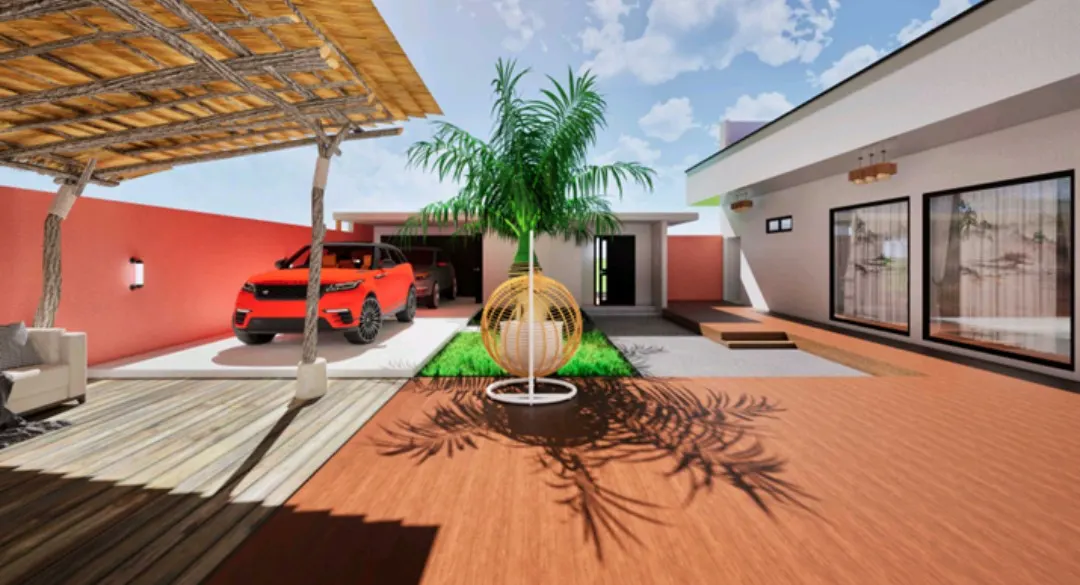 Vue du projet Projet de construction d’une villa de type F4