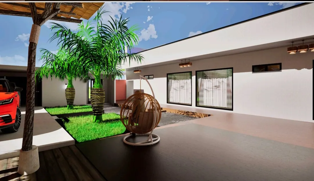 Vue du projet Projet de construction d’une villa de type F4